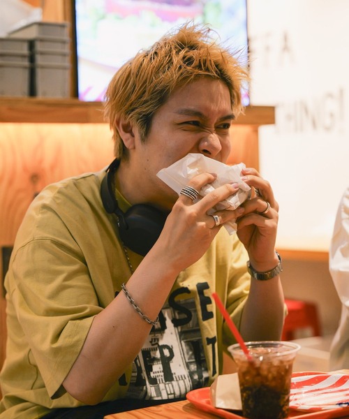 RAGEBLUE（レイジブルー）の「【JBｓ】JBｓコラボ/イラストプリントオーバーサイズTシャツ（Tシャツ/カットソー・メンズ・ホワイト/オリーブ/ダークグレー・MEDIUM/LARGE）」の13枚目の写真