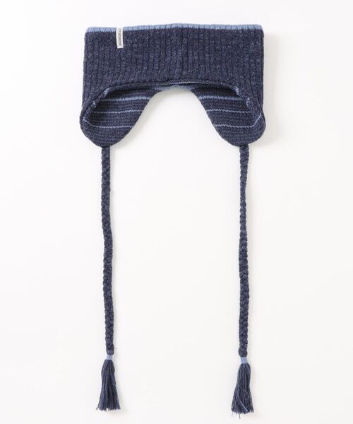 OVERRIDE（オーバーライド）の「OVERRIDE  KNIT GRADATION FLAPBAND SGP / オーバーライド（ヘアバンド・レディース・ブラック/イエロー/ブルー・57~59cm）」の8枚目の写真