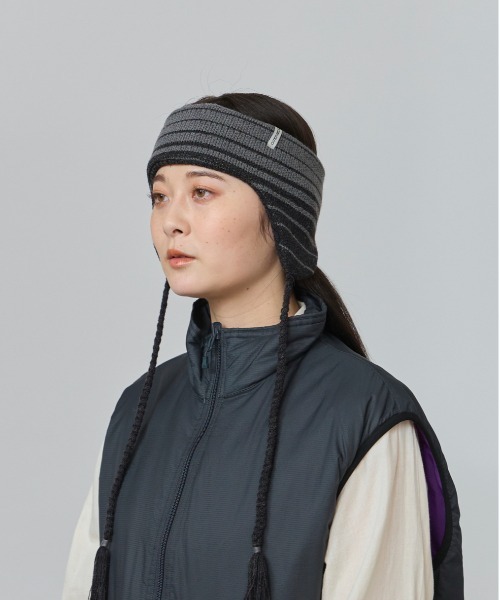 OVERRIDE（オーバーライド）の「OVERRIDE  KNIT GRADATION FLAPBAND SGP / オーバーライド（ヘアバンド・レディース・ブラック/イエロー/ブルー・57~59cm）」の21枚目の写真