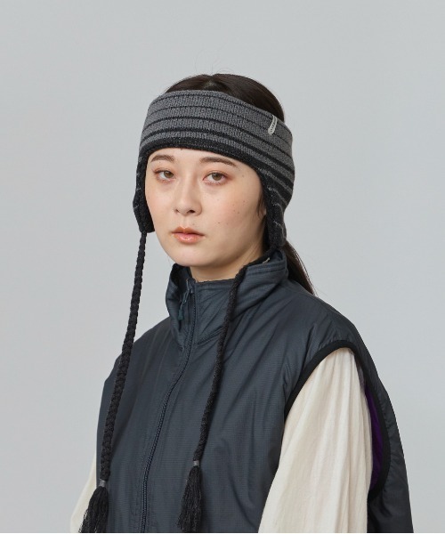 OVERRIDE（オーバーライド）の「OVERRIDE  KNIT GRADATION FLAPBAND SGP / オーバーライド（ヘアバンド・レディース・ブラック/イエロー/ブルー・57~59cm）」の22枚目の写真