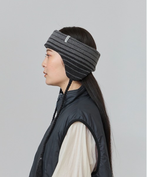 OVERRIDE（オーバーライド）の「OVERRIDE  KNIT GRADATION FLAPBAND SGP / オーバーライド（ヘアバンド・レディース・ブラック/イエロー/ブルー・57~59cm）」の18枚目の写真