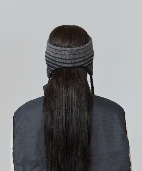 OVERRIDE（オーバーライド）の「OVERRIDE  KNIT GRADATION FLAPBAND SGP / オーバーライド（ヘアバンド・レディース・ブラック/イエロー/ブルー・57~59cm）」の16枚目の写真