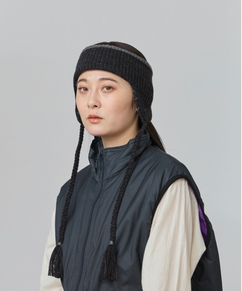 OVERRIDE（オーバーライド）の「OVERRIDE  KNIT GRADATION FLAPBAND SGP / オーバーライド（ヘアバンド・レディース・ブラック/イエロー/ブルー・57~59cm）」の12枚目の写真