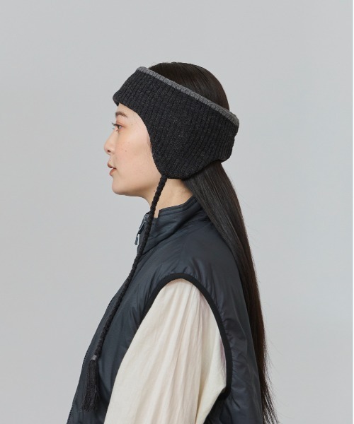 OVERRIDE（オーバーライド）の「OVERRIDE  KNIT GRADATION FLAPBAND SGP / オーバーライド（ヘアバンド・レディース・ブラック/イエロー/ブルー・57~59cm）」の9枚目の写真