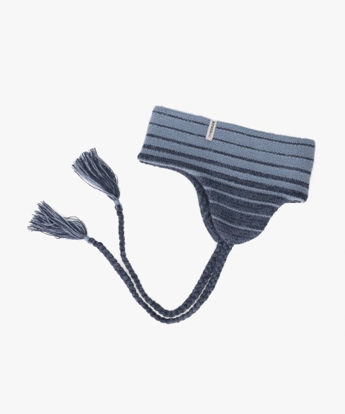 OVERRIDE（オーバーライド）の「OVERRIDE  KNIT GRADATION FLAPBAND SGP / オーバーライド（ヘアバンド・レディース・ブラック/イエロー/ブルー・57~59cm）」の7枚目の写真