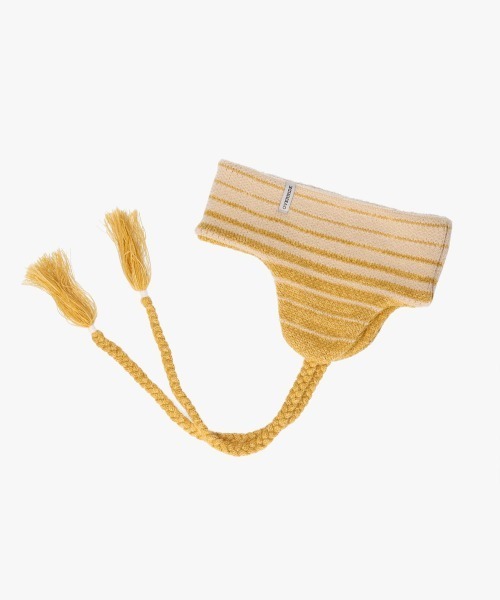 OVERRIDE（オーバーライド）の「OVERRIDE  KNIT GRADATION FLAPBAND SGP / オーバーライド（ヘアバンド・レディース・ブラック/イエロー/ブルー・57~59cm）」の5枚目の写真