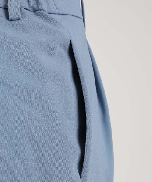 1chaku.（イッチャク）の「ツータックストレートパンツ（スラックス・レディース・ブラウン/ダークカーキ/ターコイズブルー/アッシュブラウン/ライトベージュ/アイボリー/グレー/ブラック・XS/S/M/L/XL）」の15枚目の写真