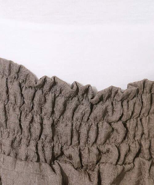 DRESKIP（ドレスキップ）の「◆【2点セット】着回しを楽しめる ふくれジャカードキャミ＋Tシャツ（その他トップス・レディース・ブラック/ブラウン系その他/ブルー・04/03/02）」の9枚目の写真