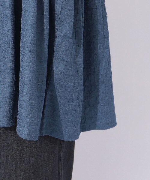 DRESKIP（ドレスキップ）の「◆【2点セット】着回しを楽しめる ふくれジャカードキャミ＋Tシャツ（その他トップス・レディース・ブラック/ブラウン系その他/ブルー・04/03/02）」の22枚目の写真