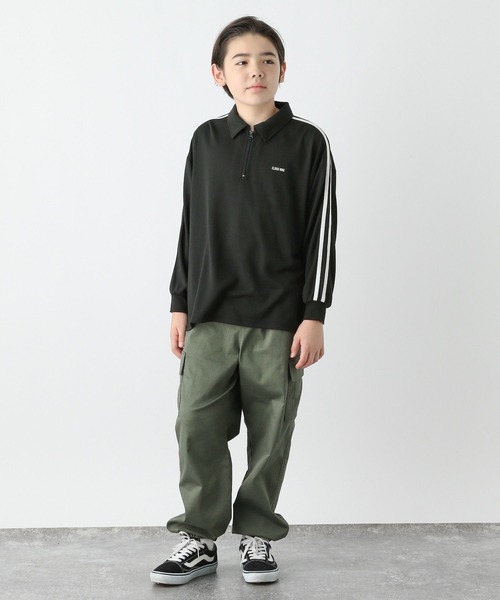 セール】ヘビロッTEEハーフZIP長袖/115741（Tシャツ/カットソー