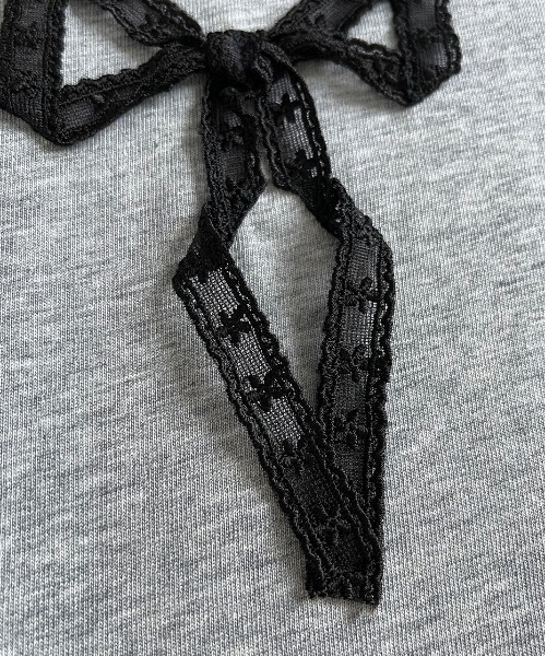 66413　D&G　リボン　レース　Tシャツ 66413 D&G リボン レース Tシャツ - メルカリ