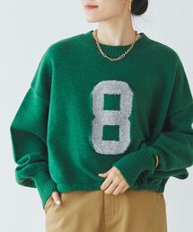 le.coeur blanc | 《WEB限定アイテム》ジャガードナンバーロゴニット(ニット/セーター)