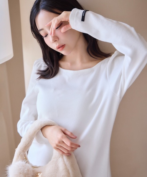 one after another NICE CLAUP（ワンアフターアナザーナイスクラップ）の「レースアップロングワンピース（ワンピース・レディース・オフホワイト/チャコールグレー/ピンク・FREE）」の8枚目の写真