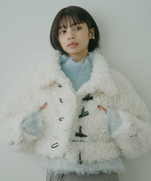solov ショートボアコート SNIDEL（スナイデル）の「Sustainableショートボアコート