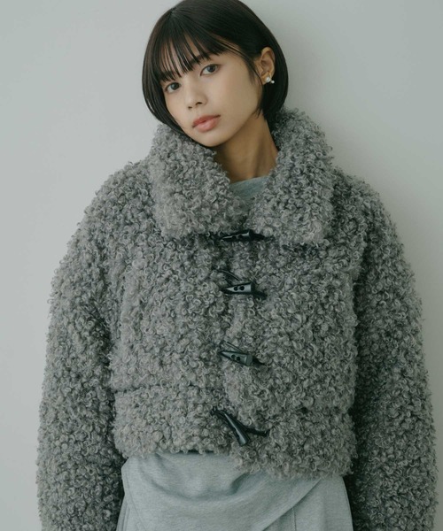 ボアショートコート（その他アウター）｜VIOLETTA（ヴィオレッタ