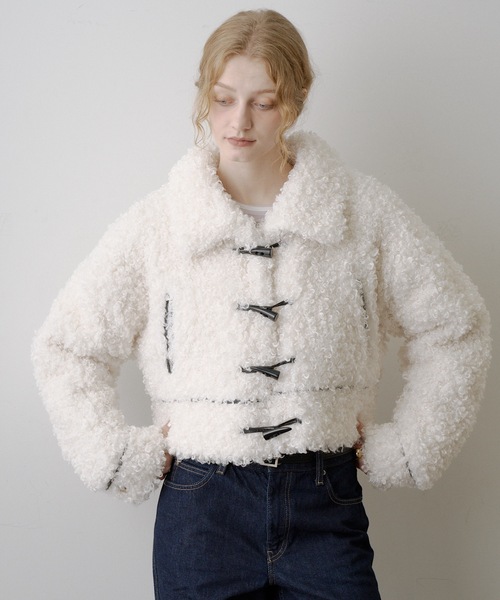 ボアショートコート（その他アウター）｜VIOLETTA（ヴィオレッタ）の