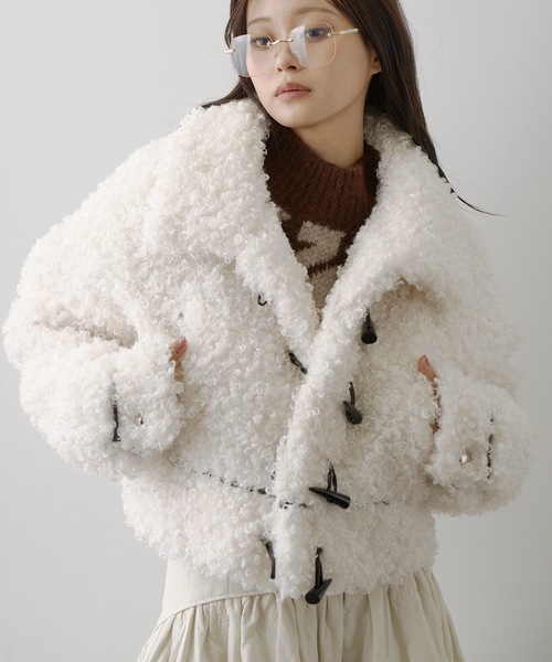 ボアショートコート（その他アウター）｜VIOLETTA（ヴィオレッタ）の