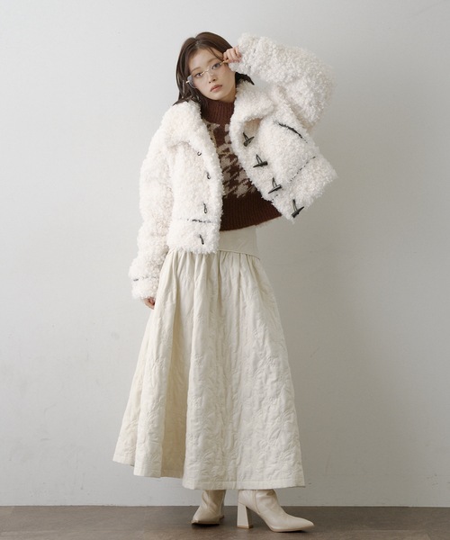 ボアショートコート（その他アウター）｜VIOLETTA（ヴィオレッタ）の