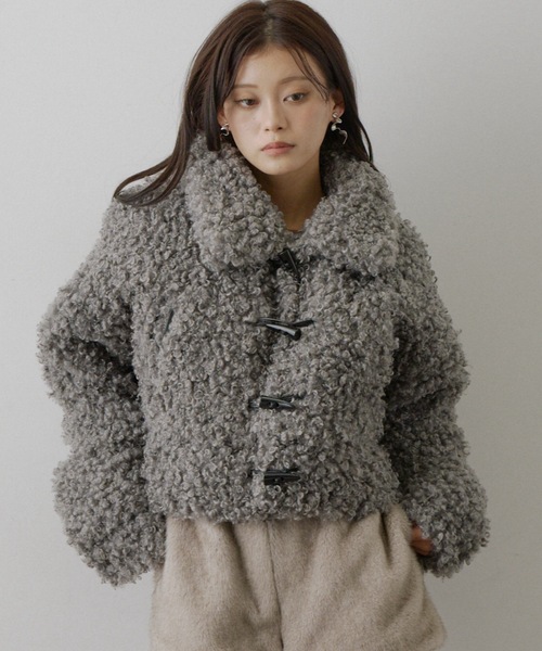 セール】ボアショートコート（その他アウター）｜VIOLETTA