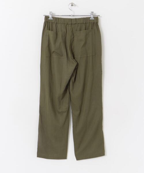 FORK&SPOON(フォークアンドスプーン)の「FORK&SPOON リネンストレッチイージーパンツ(その他パンツ・メンズ・ブラック/オリーブ・4/5)」の8枚目の写真