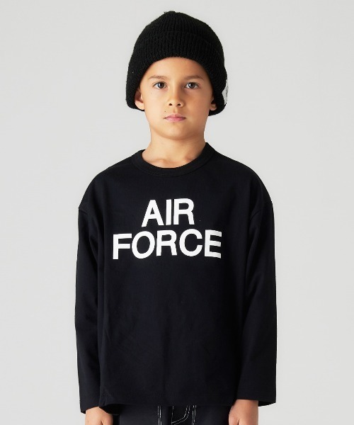 Smoothy（スムージー）の「Smoothy AIR FORCE Long Sleeve Tee / スムージー エアフォース ロングスリーブTシャツ（Tシャツ/カットソー・キッズ・ブラック/ヘザーグレー/ホワイト・MEDIUM/LARGE/X-LARGE/SMALL）」の2枚目の写真