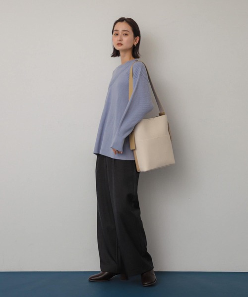 SENSE OF PLACE by URBAN RESEARCH（センスオブプレイスバイアーバンリサーチ）の「アウトポケットスクエアショルダーバッグ（ショルダーバッグ・レディース・ブラック/アイボリー/ブラウン・ONE）」の20枚目の写真