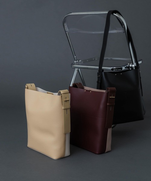 SENSE OF PLACE by URBAN RESEARCH（センスオブプレイスバイアーバンリサーチ）の「アウトポケットスクエアショルダーバッグ（ショルダーバッグ・レディース・ブラック/アイボリー/ブラウン・ONE）」の18枚目の写真