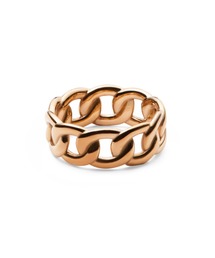 Chunky Chain Ring レーディスリング ローズゴールド
