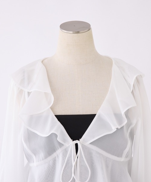 one after another NICE CLAUP(ワンアフターアナザーナイスクラップ)の「【スタッフ企画】ボレロsetミニワンピース(ワンピース・レディース・オフホワイト/サックスブルー/ピンク系その他・FREE)」の11枚目の写真