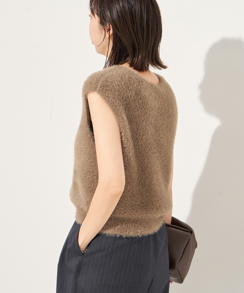 plage（プラージュ）の「《追加》SHAGGY CROPPED プルオーバー（ニット/セーター・レディース・グレー・FREE）」の17枚目の写真