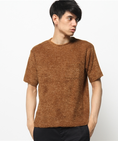 OUTLET(アウトレット)の「【CIAOPANIC TYPY】パイルブークレポケットTee(Tシャツ/カットソー・メンズ・キャメル/チャコールグレー/グレー・LARGE/MEDIUM/SMALL)」の3枚目の写真