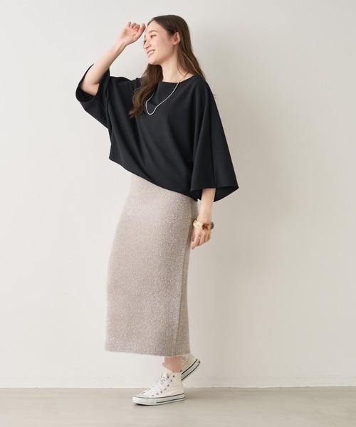 MICA&DEAL（マイカ＆ディール）の「シャギーラメタイトスカート（スカート・レディース・ベージュ/シルバー/チャコールグレー・FREE）」の18枚目の写真