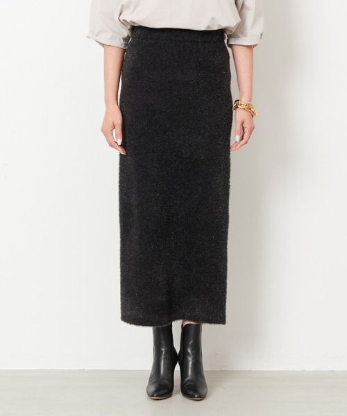 MICA&DEAL（マイカ＆ディール）の「シャギーラメタイトスカート（スカート・レディース・ベージュ/シルバー/チャコールグレー・FREE）」の13枚目の写真