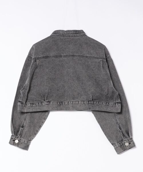 GORGE(ゴージ)の「《ショート丈×ヴィンテージ加工》レディース デニムジャケット Gジャン 羽織り トレンド 春秋(デニムジャケット・レディース・ブルー/ブラック・F)」の9枚目の写真