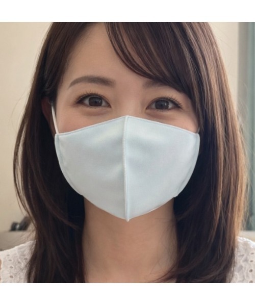 Sakka（サッカ）の「3D立体布高機能日本製マスク（マスク・メンズ・アイボリー/ライトブルー/ライトピンク/ブルー・FREE/SS/S）」の3枚目の写真