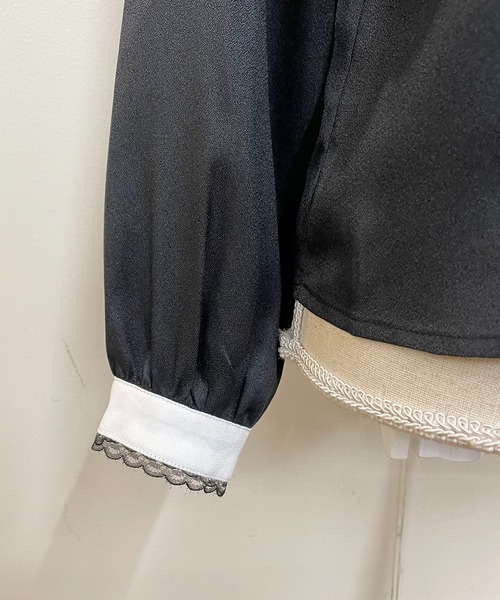 MA*RS（アメーバーマーズ）の「ベルト付きクロス刺繍ブラウス/地雷系（シャツ/ブラウス・レディース・ホワイト/ブラック・FREE）」の19枚目の写真