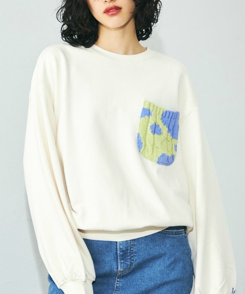 【セール】ニットポケットスウェット（スウェット）｜Lee（リー）