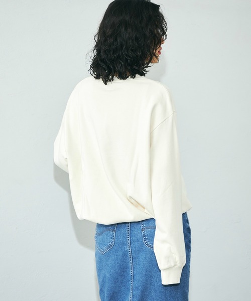 Lee(リー)の「ニットポケットスウェット(スウェット・レディース・パープル/ブラウン/グレー・MEDIUM)」の8枚目の写真