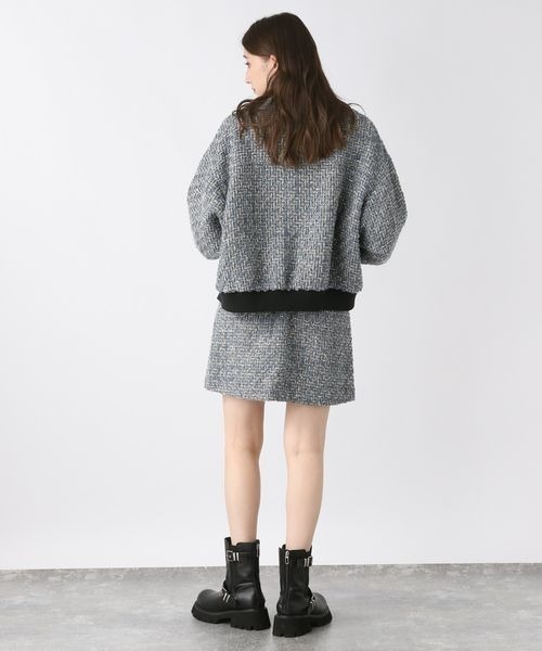 セール】【SET UP対応】ツイードZIPミニスカート/210702（スカート