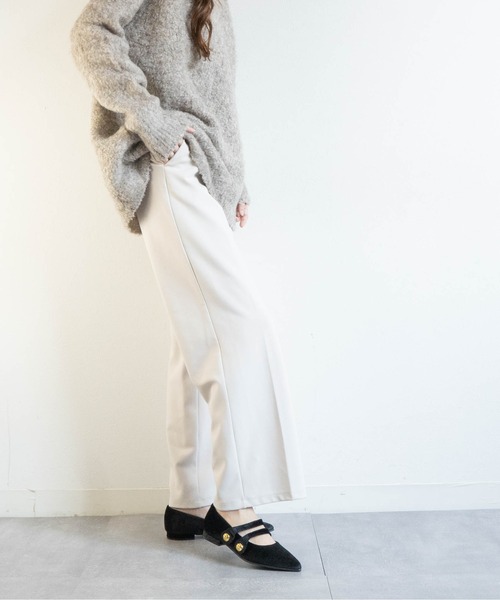 Fabby fabby(ファビィーファビィー)の「ベロアゴールドボタンパンプス(パンプス・レディース・ベージュ/ブラック・LARGE/MEDIUM/SMALL)」の6枚目の写真