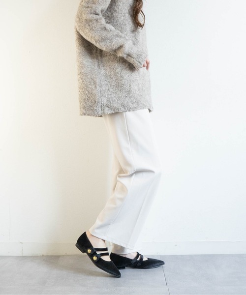 Fabby fabby(ファビィーファビィー)の「ベロアゴールドボタンパンプス(パンプス・レディース・ベージュ/ブラック・LARGE/MEDIUM/SMALL)」の7枚目の写真