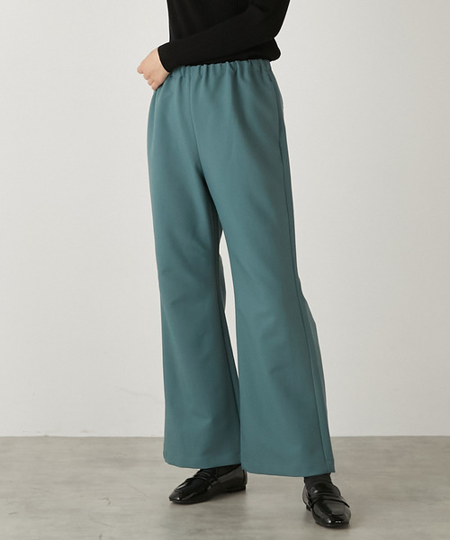 【セール】【楽ちんなのに美脚がかなうTRセミフレアイージーパンツ】（その他パンツ）｜MELROSE claire（メルローズ クレール）