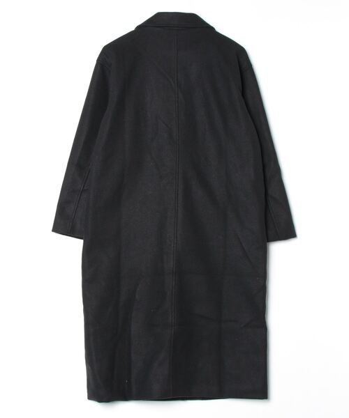 FREE STYLISTS（フリー スタイリスト）の「ピークドラペルロングコート（チェスターコート・レディース・アイボリー/ブラック・S/M/L/XL）」の3枚目の写真