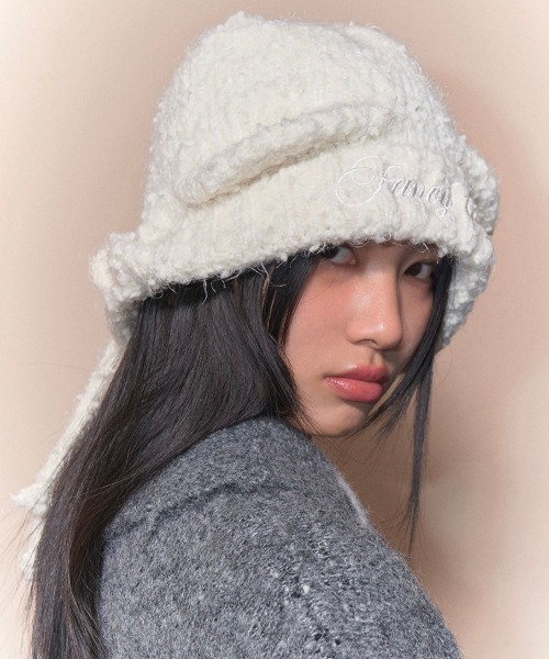 NASTY FANCY CLUB★韓国★人気★BUNNY TROOPER BEANIE (IVORY) FANCY CLUB（ファンシークラブ）の「韓国ブランド NASTY FANCY