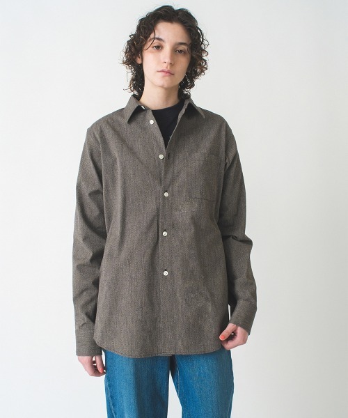 soduk（スドーク）の「【soduk】back open dress shirt（シャツ/ブラウス・レディース・グリーン/グレー・ONE SIZE）」の3枚目の写真