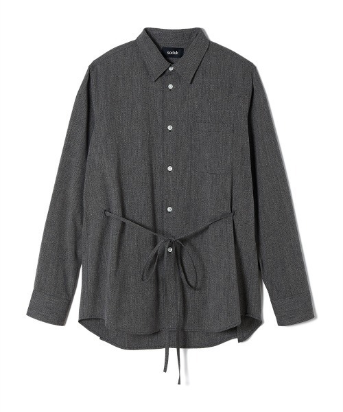 soduk（スドーク）の「【soduk】back open dress shirt（シャツ/ブラウス・レディース・グリーン/グレー・ONE SIZE）」の8枚目の写真
