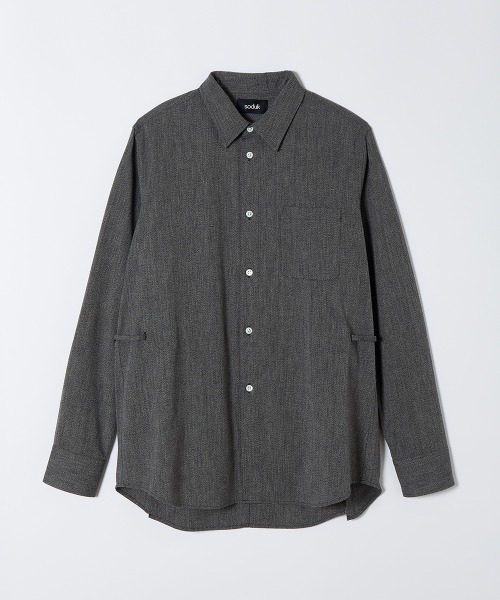 soduk（スドーク）の「【soduk】back open dress shirt（シャツ/ブラウス・レディース・グリーン/グレー・ONE SIZE）」の10枚目の写真