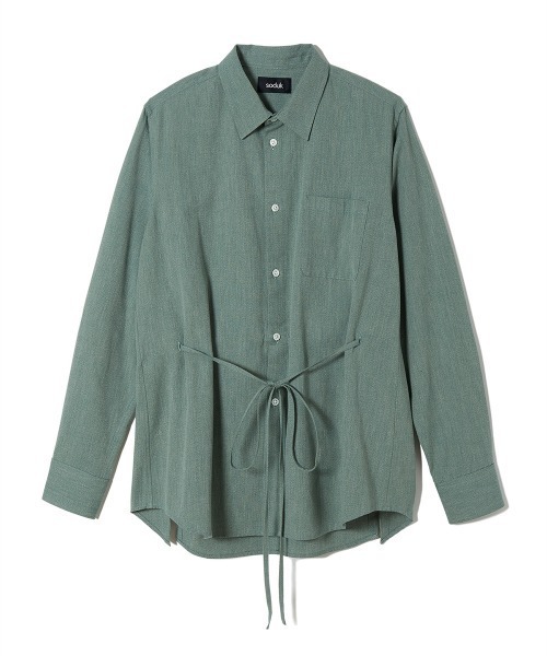 soduk（スドーク）の「【soduk】back open dress shirt（シャツ/ブラウス・レディース・グリーン/グレー・ONE SIZE）」の16枚目の写真