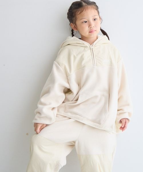 LOWRYS FARM（ローリーズファーム）の「ＤＩＳＣＵＳギャザープルオーバー　133088（Tシャツ/カットソー・キッズ・ブラック/オフホワイト・150cm/130cm/110cm）」の7枚目の写真