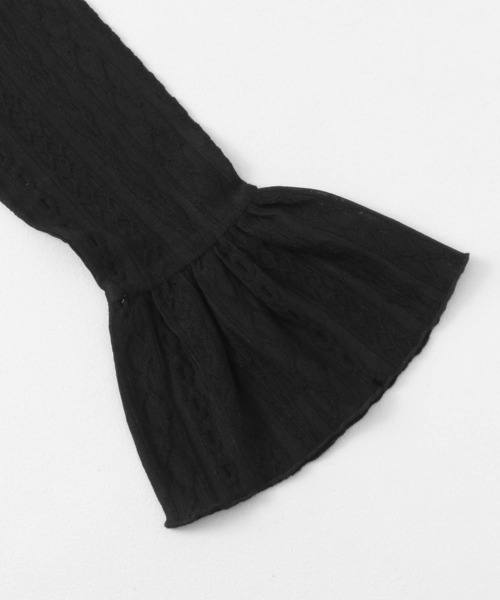 KBF（ケイビーエフ）の「ペプラムレーストップス（Tシャツ/カットソー・レディース・アイボリー/ブラック・ONE）」の22枚目の写真